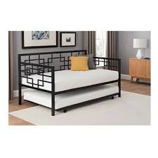Black Metal Daybed Frame Twin Bed With Trundle Kids Bedroom Furniture Guest Twin Daybed With Trundle Daybed With Trundle Guest Room Daybed