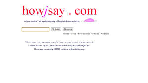 Thanks To The Iowa Center For Assistive Technology For This Tip Howjsay Com A Free Online T English Dictionaries Talking Dictionary Pronunciation