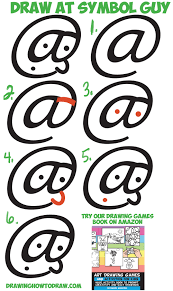 Stay tooned for more tutorials! How To Draw Cartoon Guy S Face From At Symbol Easy Step By Step Drawing Tutorial For Kids How To Draw Step By Step Drawing Tutorials