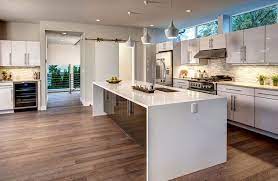 Beautiful Waterfall Kitchen Islands Countertop Designs Waterfall Island Kitchen Kitchen Island Countertop Contemporary Kitchen