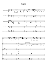 By using this online therapy consent pdf template, you can get online permission from your patients. Fragile Sheet Music For Piano Bass Mixed Quintet Download And Print In Pdf Or Midi Free Sheet Music With Lyrics Musescore Com