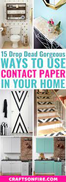15 Ways To Use Contact Paper For A Gorgeous Home Craftsonfire Rental Home Decor Rental Decorating Apartment Decorating Rental