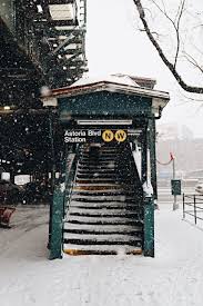 Snow Day Queens New York Nyc Subway City Aesthetic Around The Worlds