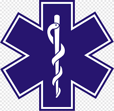 blue and white snake on pole logo star of life emergency medical technician emergency medical services decal paramedic ambulance angle text png pngegg blue and white snake on pole logo star