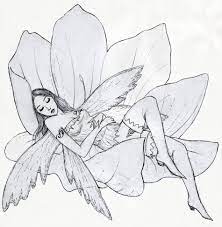 Fairy Sleeping On Flower By Dashinvaine On Deviantart Fairy Drawings Drawings Fairy Tattoo