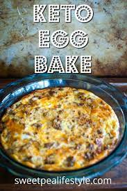 Easy Keto Low Carb Egg Bake By Sweetpea Lifestyle Recipe Keto Recipes Breakfast Low Carb Breakfast Casserole Breakfast Recipes Casserole