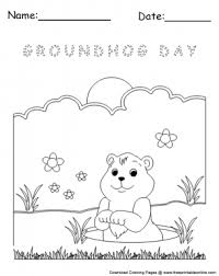 Keep your kids busy doing something fun and creative by printing out free coloring pages. Groundhog Day Coloring Pages