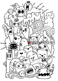 For all your crafting supplies including clear stamps, cutting dies, printable downloads, scrapbook papers & more, low worldwide shipping. Hipster Hand Drawn Crazy Doodle Monster Group Drawing Style Vector Illustration Doodle Art Designs Doodle Drawings Graffiti Doodles