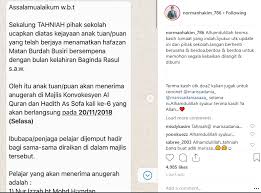 Mengapa menyambut maulidur rasul ? Norman Hakim Luah Rasa Syukur Anak Gadis Berjaya Tamatkan Hafazan Terima Anugerah Di Hari Maulidur Rasul Berita Steady