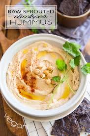 Raw Sprouted Chickpea Hummus Recipe Hummus Chickpea Hummus Chickpea