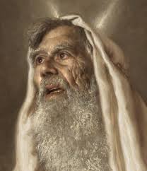 Giovanni Gasparro Mosè riceve il decalogo sul monte Sinai Olio su lino  belga, cm 160 x 120, 2024 Casamassima (Bari), collezione privata Image  copyright © Archivio Luciano e Marco Pedicini