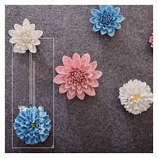 This is our today's featured diy craft project. High Quality Ceramic Flower Decor Home Creative Wall Decoration Handmade Flowers Wall Decoration Mura Crafts Wall Ornament Art Wall Stickers Aliexpress