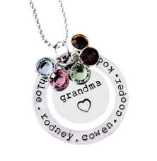 Birthstone Gifts For Mom Not Jewelry Grandma Necklace With Names And Birthstones Grandma Necklace Birthstone Grandma Necklace Family Birthstone Necklace