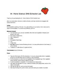 Teachers can share the materials needed the strawberry dna extraction will pique the curiosity of students and families alike, regarding dna, the hereditary material found in humans and. Dna Extraction Labs Worksheets Teaching Resources Tpt