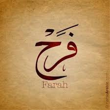 Namearabic اسم فرح بالخط العربي Calligraphy Words Calligraphy Name Arabic Calligraphy Art