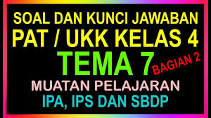 Jadi, oleh sebab itu untuk membantu siswa dalam proses pembelajarannya di kesempatan ini admin akan membagikan latihan soal pat kelas 4 tema 6 semester 2 kurikulum 2013 tahun pelajaran 2020/2021. Soal Pat Ukk Kelas 4 Tema 6 Semester 2 Dan Kunci Jawaban Kurikulum 2013 Bagian 2 Youtube