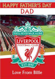 The singing of you'll never walk alone by liverpool fans became an instant phenomenon in itself and the british progressive rock group pink floyd celtic adopted you'll never walk alone soon after liverpool, with some even debating which club got their first. Liverpool Football You Ll Never Walk Alone Happy Father S Day Card Moonpig