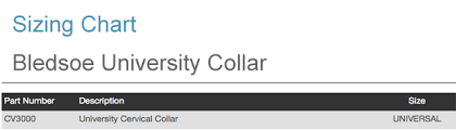 Bledsoe University Collar