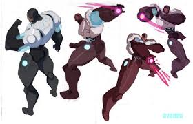 cyborg concepts by philbourassa character design comic books art character design male