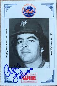 Pete Falcone Autographed 1991 WIZ New York Mets #111