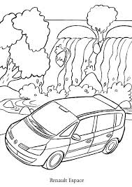 Joue Au Petit Chauffeur Et Emmene Toute Ta Famille Avec Toi Tout Le Monde Tiendra Dans Ce Beau Renault Espace C Est Fa Coloriage Dessin Enfant Renault Espace