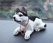 Amazon.com: BESPORTBLE Husky Bobble Head, Car Dashboard Decoration Nodding  Dog Hood Ornament - Shaking Head Dog Dolls Figurines Statue for Home Car ...