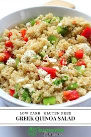 Greek Quinoa Salad With Feta In 2020 Gluten Free Sides Dishes Gluten Free Side Dishes Easy Greek Quinoa Salad