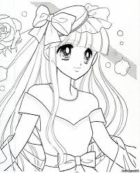 Feb 3 2017 explore animeotakugamer s board color cute kawaii easy for coloring all ages followed by 595. Anime Shoujo Coloring Pages Sketch Coloring Page Cute Coloring Pages Coloring Books Vintage Coloring Books