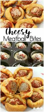 Cheesy Meatball Bites Recipes Food Diy Food Recipes