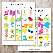 It is very fun to play bingo on leisure time or on a gathering. Free Printable Summer Bingo Low Prep Boredom Buster The Artisan Life