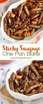 Break out of the boring weeknight meal rut. A Quick And Easy Family Dinner This Marmalade Sticky Sausages One Pan Traybake Is Simple And Tasty Using Mar Easy Family Dinners Recipes Quick Dinner Recipes