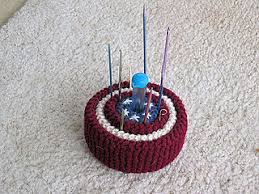 I made a peacock pincushion where the tail feathers are removeable and can be used as pincushions or pattern weights. Ravelry Pin Cushion Or Knitting Doo Dads Cushion Pattern By Carol Ann Dubrow