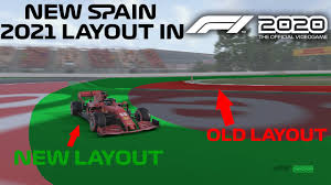 After a year of work, the. Driving The New 2021 Spain Track Layout In F1 2020 Game Youtube