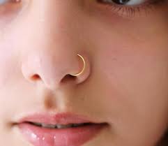Gold Nose Ring Hoop Sterling Silver Nose Ring Gold Nose Hoop Rose Gold Nose Ring 22g 6mm Nose Ring 18 20 22 Gauge22 20 18 Gold Nose Hoop Nose Rings Hoop Gold Nose Rings