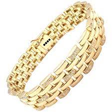 Diamond bracelets ankle bracelets cartier love bracelet sterling silver bracelets diamond jewelry jewelry bracelets diamond bar arm candy. Cartier Maillon Panthere Diamond Five Row Link Gold Bracelet For Sale At 1stdibs