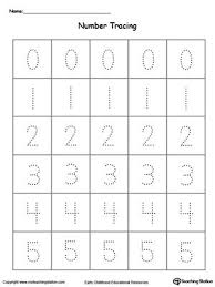 Tracing Numbers 0 Through 5 Numbers Preschool Tracing Worksheets Preschool Kindergarten Worksheets Printable