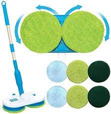 Amazon Com Original As Seen On Tv Floor Police Replacement Mop Heads 2 Microfiber Floor Mop Pads 2 Scrubber Pads And 2 Polishing Pads Everything Else