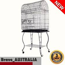 Bird Cage On Wheels For Sale Stand Alone Parrot Aviary Bird Cage On Wheels Budgie Canary Elegant Dome Top Large Bird Cages Bird Cage Bird Cage Stand