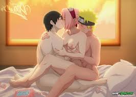 Sakura Threesome with Naruto and Sasuke