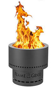13.5 h x 13.5 dia. Flame Genie Wood Pellet Fire Pit Amazon In Garden Outdoors