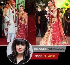 In Pics The Most Expensive Bridal Lehenga Worn By Bollywood Actresses Indian Fashion Dresses Bridal Lehenga Indian Wedding Dress
