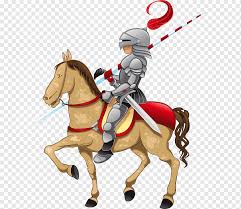 Medieval knights warhorse in battle. Middle Ages Medieval Illustrations Knight Knight Horse Horse Tack Sticker Png Pngwing