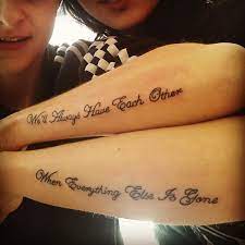 Anchor themed tattoos for siblings. 21 Brother Sister Tattoos For Siblings Who Are The Best Of Friends Brother Tattoos Sister Tattoos Quotes Brother Sister Tattoo