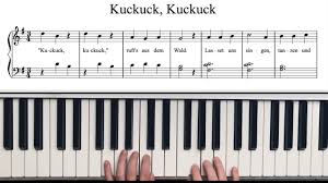 Savesave das notensystem klaviatur for later. Kuckuck Kuckuck Piano Tutorial Mit Pdf Youtube