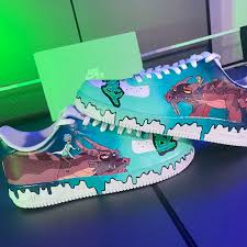 Rick and morty drip design hand painted paint is scratch resistant and waterproof all sizes available. Rick Morty Drip Air Forces The Custom Movement