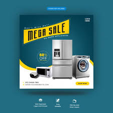 Exclusive Home Appliance Social Media Square Banner Template Social Media Design Inspiration Banner Template Social Media Design