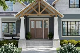 Dentil shelves serve little functional purpose but mainly are used to add character and boost curb appeal as a unique accent. Craftsman Entry Doors Craftsman Style Front Doors Trustile