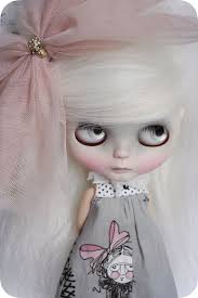 custom white Blythe doll