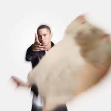 Eminem throwing rat