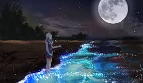 | see more awesome moon wallpapers, pretty moon wallpapers, moon wallpaper, moon emoji looking for the best moon wallpaper? Anime Girl And The Moon Wallpapers Wallpaper Cave